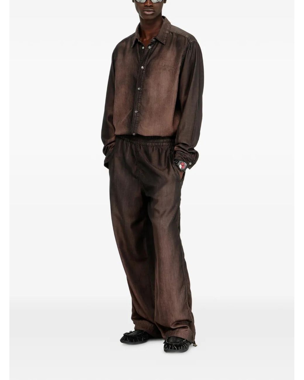 DIESEL Brown Relaxed Jeans Regular Waist D-Roder for men