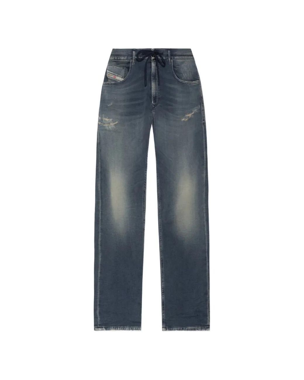DIESEL Blue D-Krooley Drawstring Jeans for men