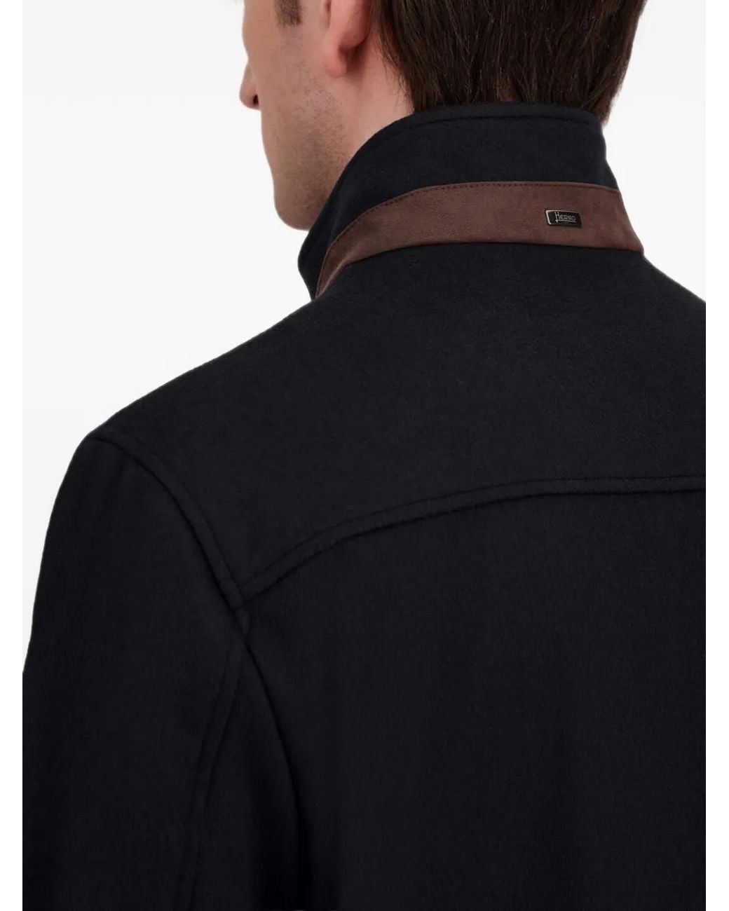 Herno Blue Sable-Effect Jacket for men