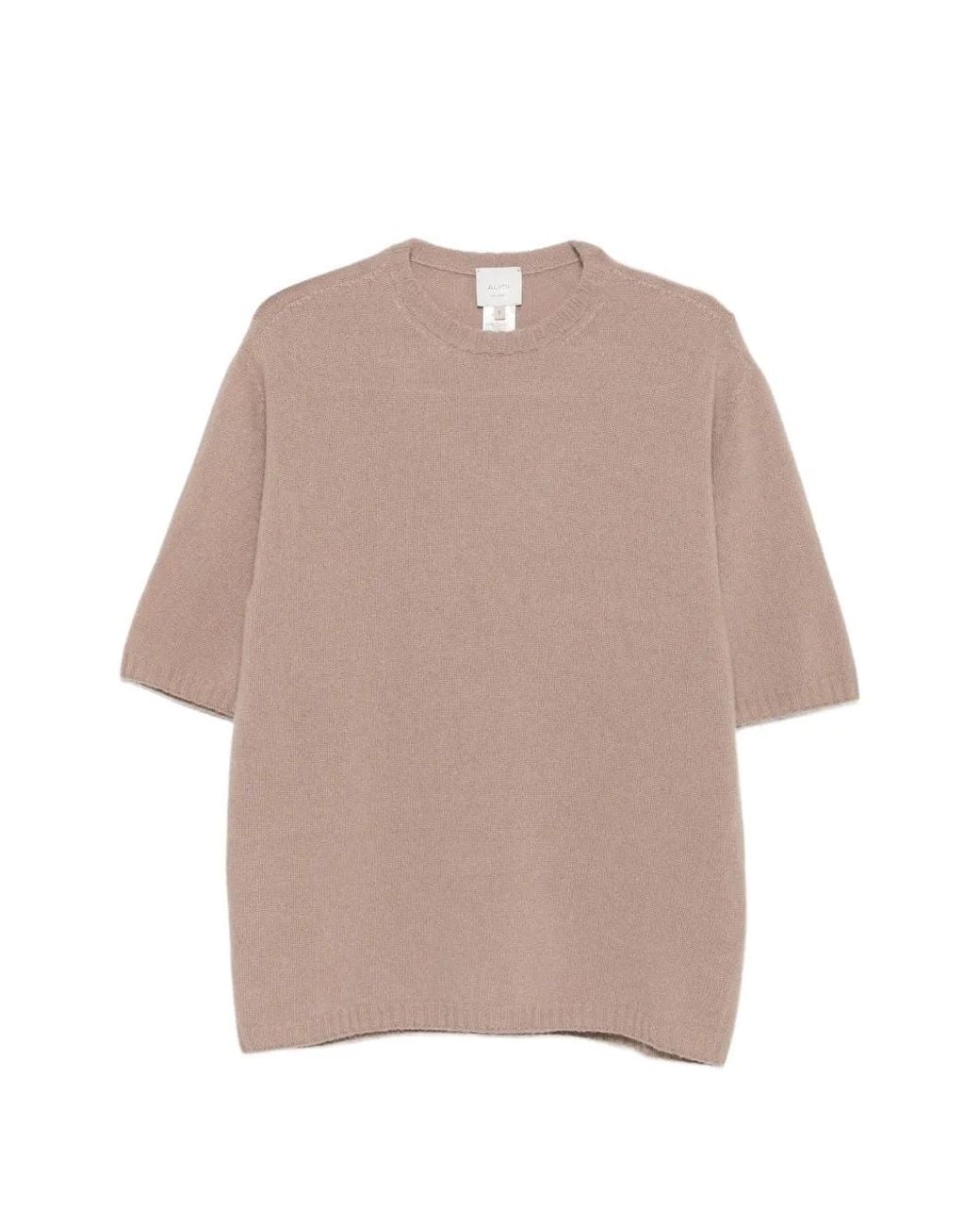 Alysi Natural Kurzärmeliger Pullover