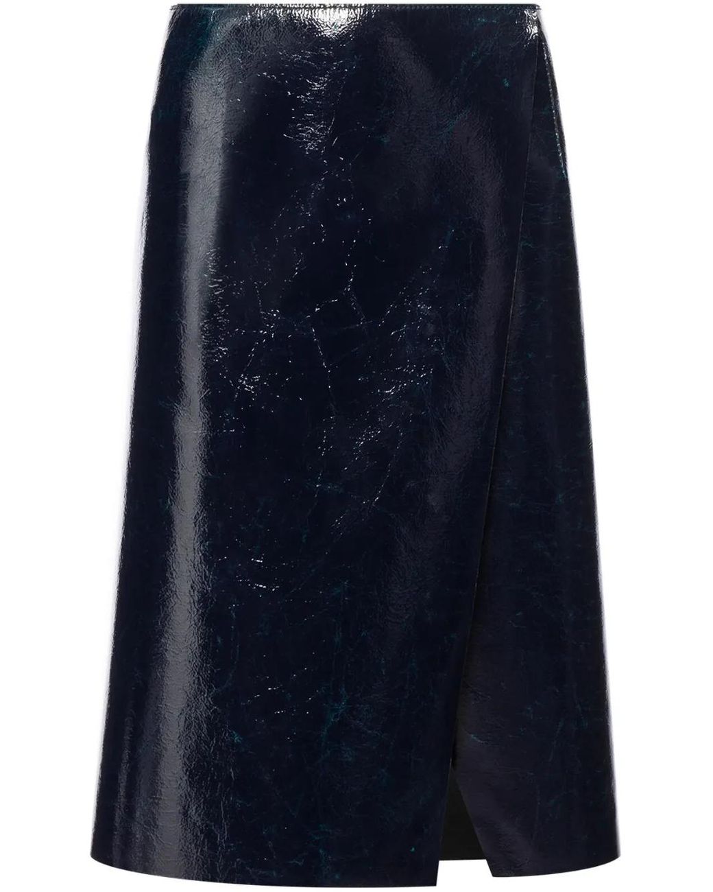 Philosophy Di Lorenzo Serafini Blue Glossy A-Line Skirt
