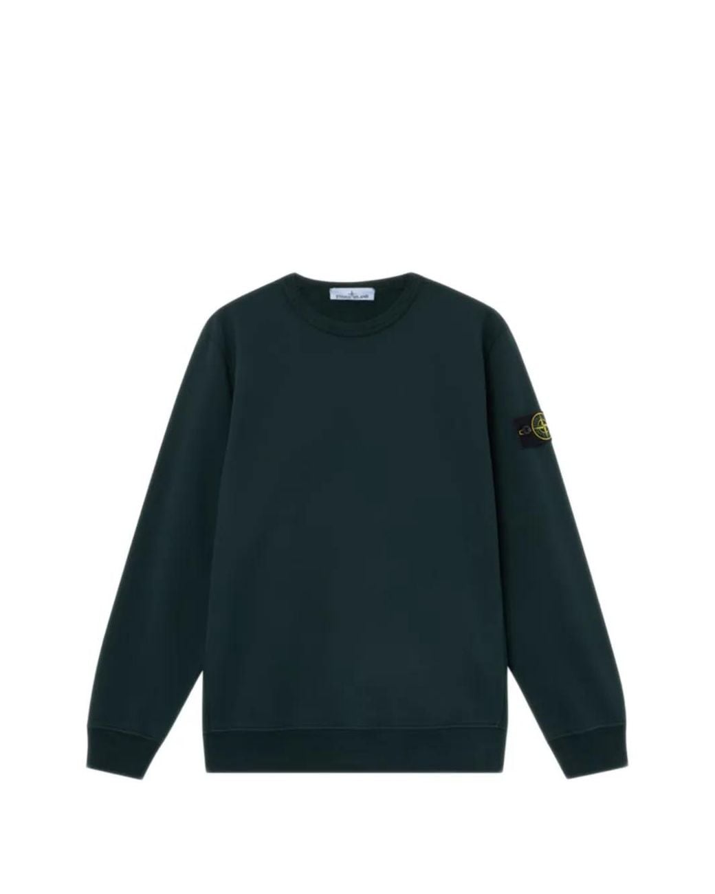 Stone Island Blue 6100049 Brushed Organic-Cotton Fleece Sweatshirt for men