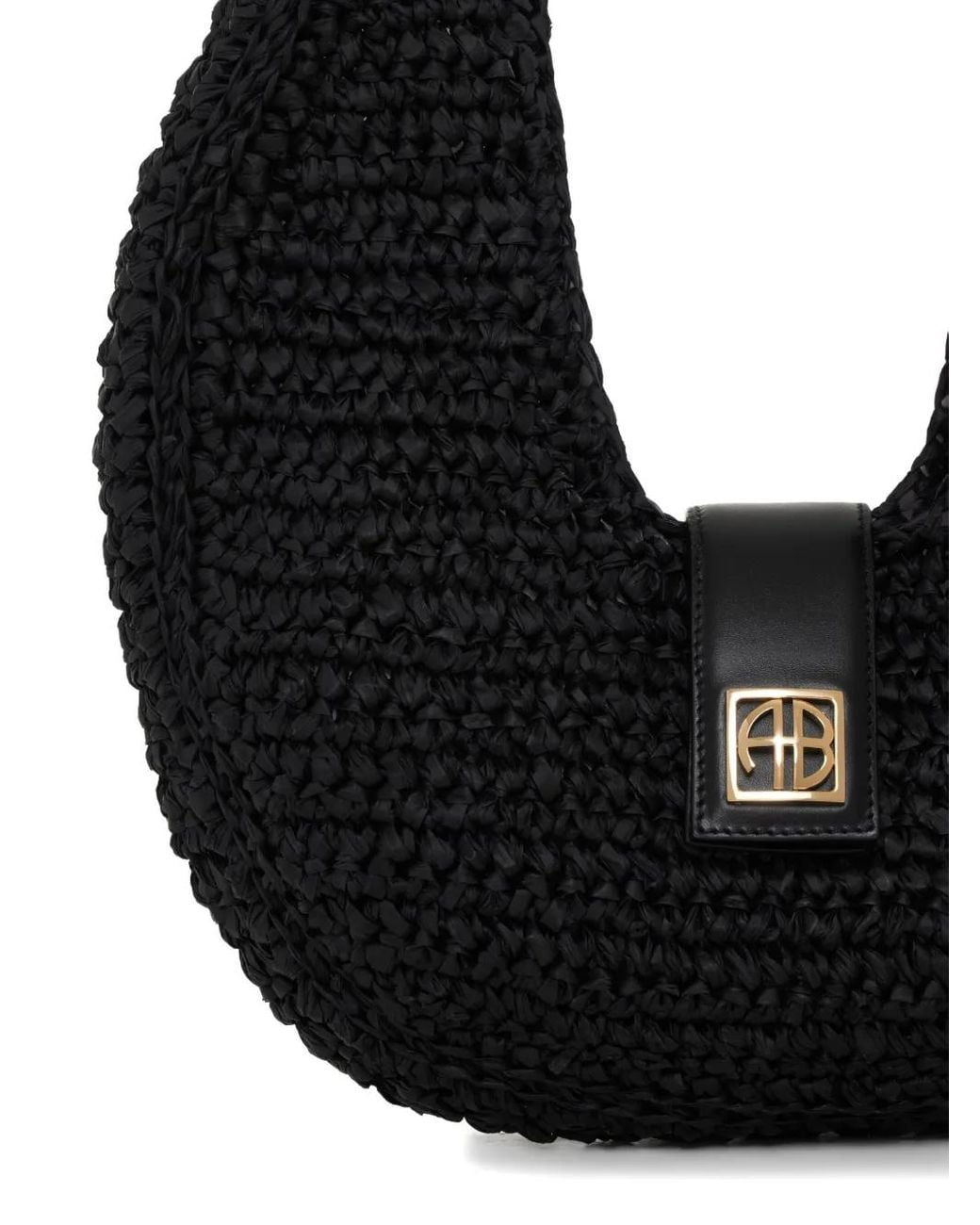 Anine Bing Black Lou Shoulder Bag