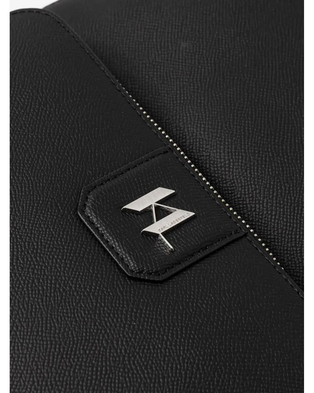 Karl Lagerfeld Black K/Monogram Backpack for men