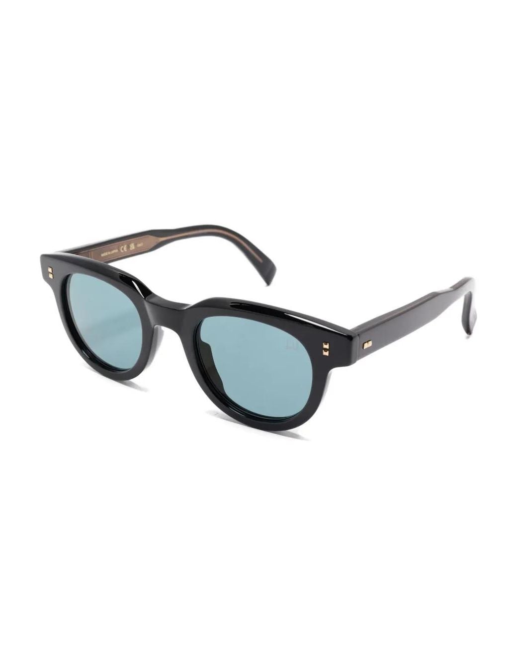 Dunhill Black Round-Frame Acetate Sunglasses for men