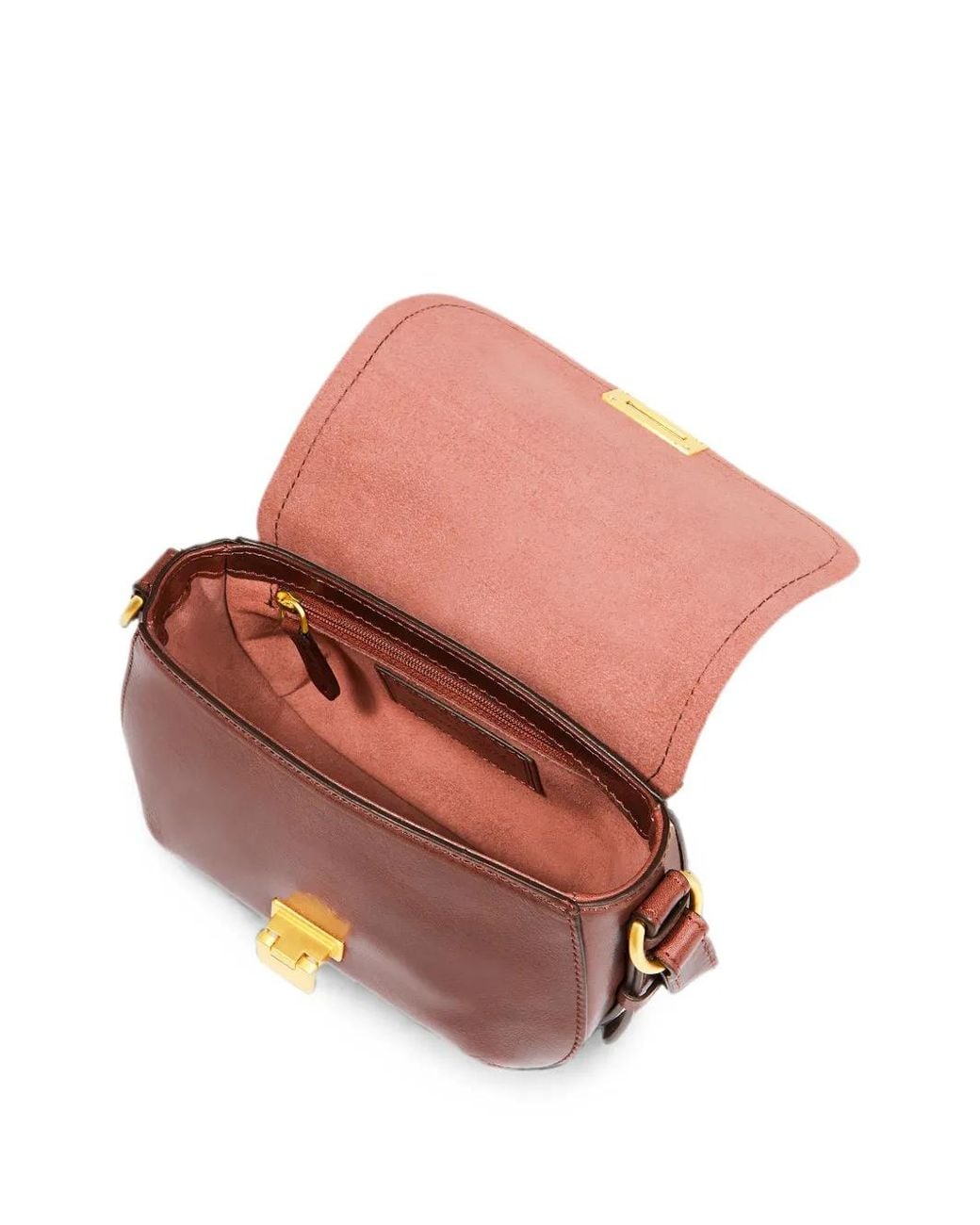 The Bridge Brown Federica Leather Shoulder Bag
