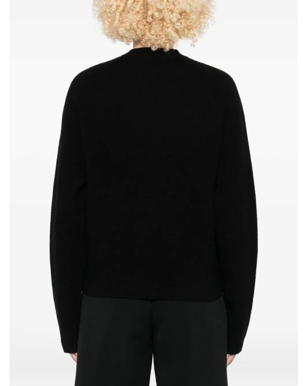 Totême  Black Cashmere And Wool Cardigan