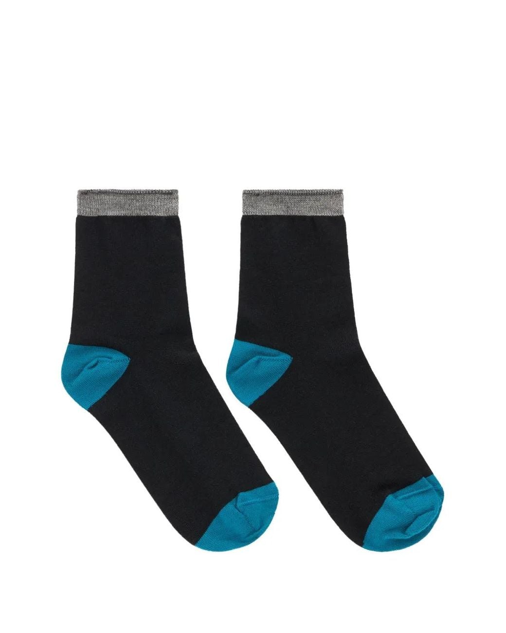 Valentino Garavani Black Two-Tone Socks