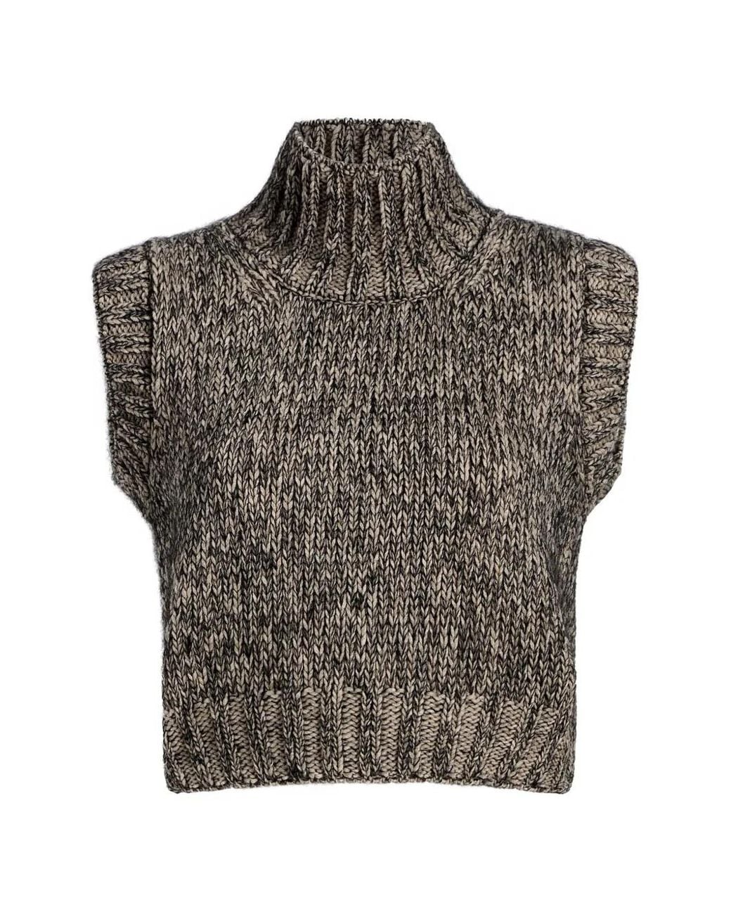 Khaite Gray Fawn Top