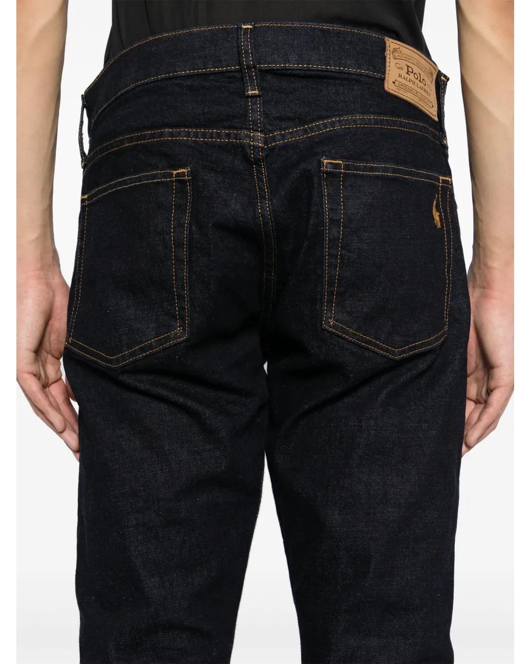 Polo Ralph Lauren Black Slim-Cut Jeans for men