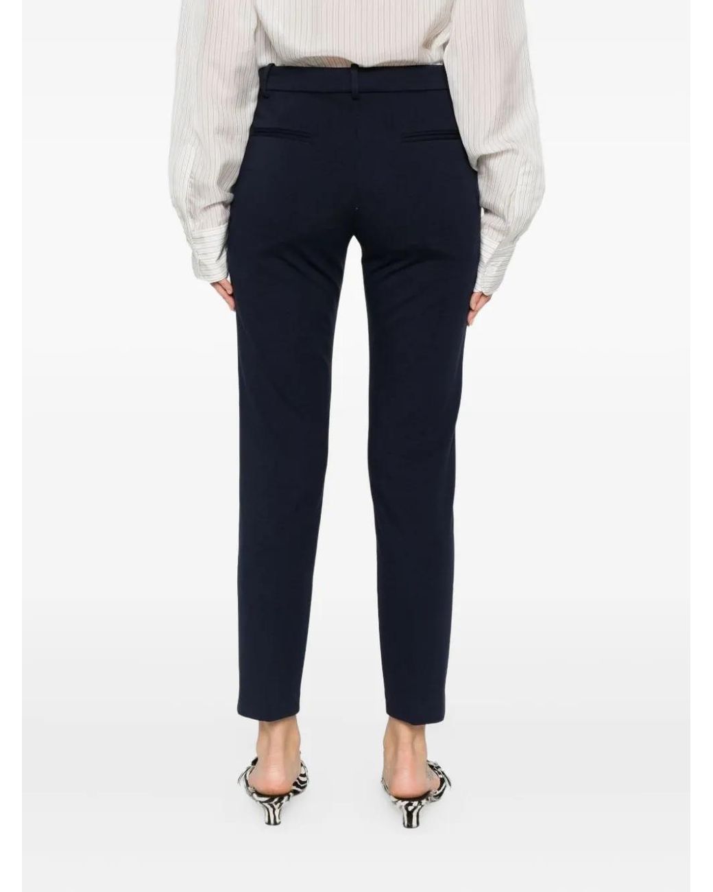 Pinko Blue Pocket-Detail Trousers