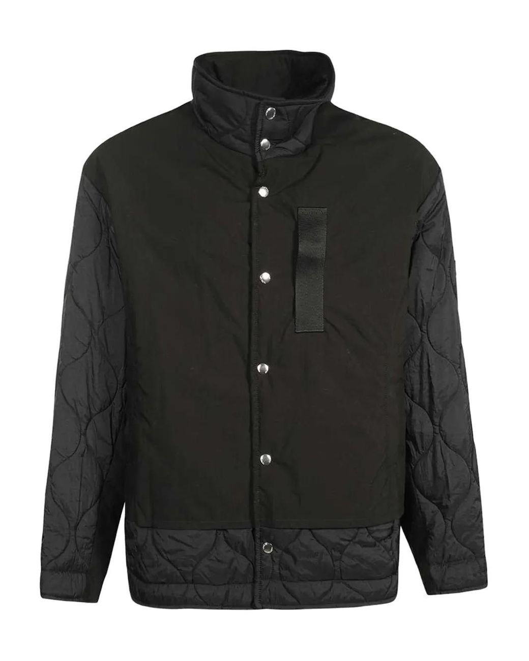 Tatras Black Quilted Panelled Jacket for men