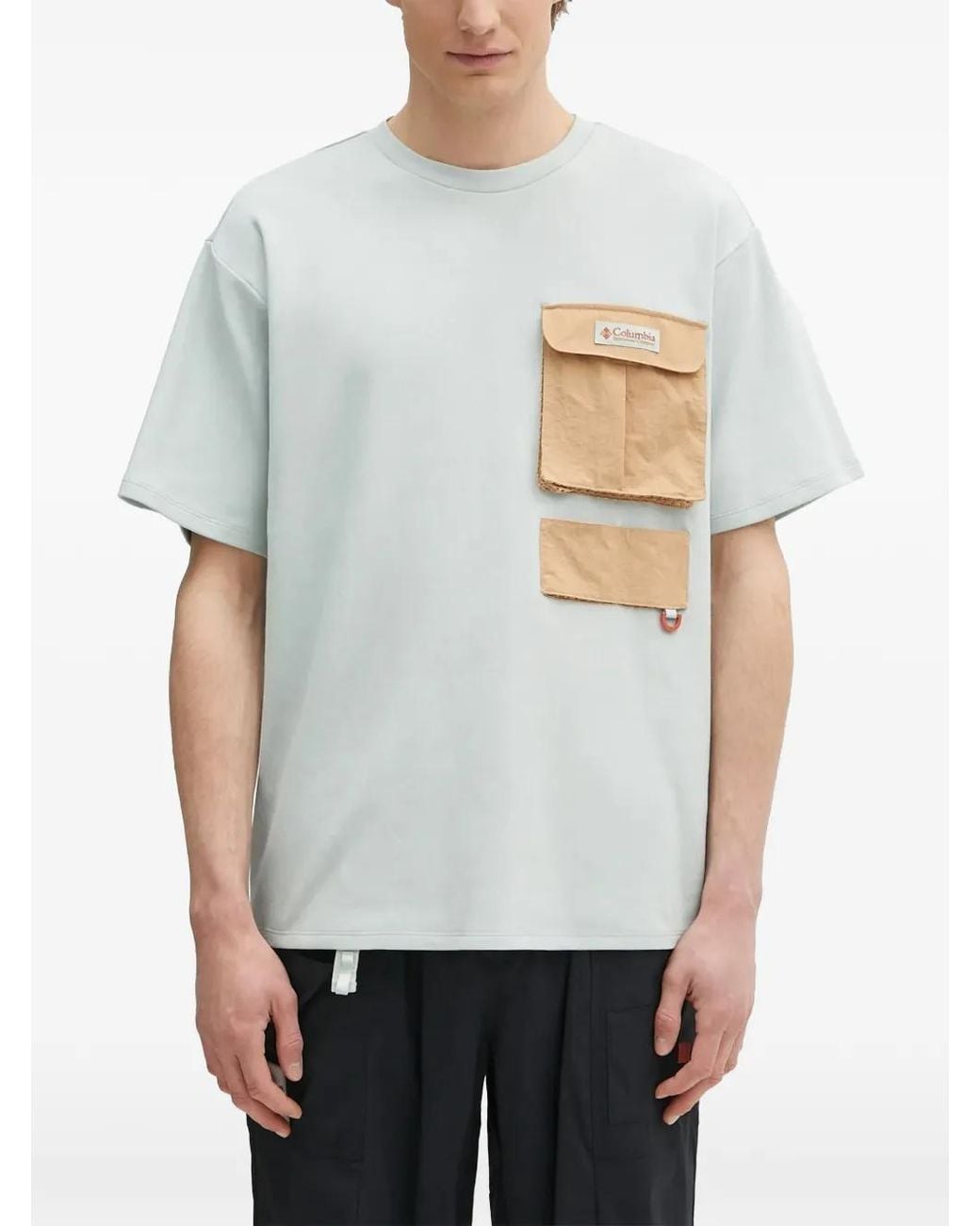 Columbia Gray Chest-Pocket T-Shirt for men
