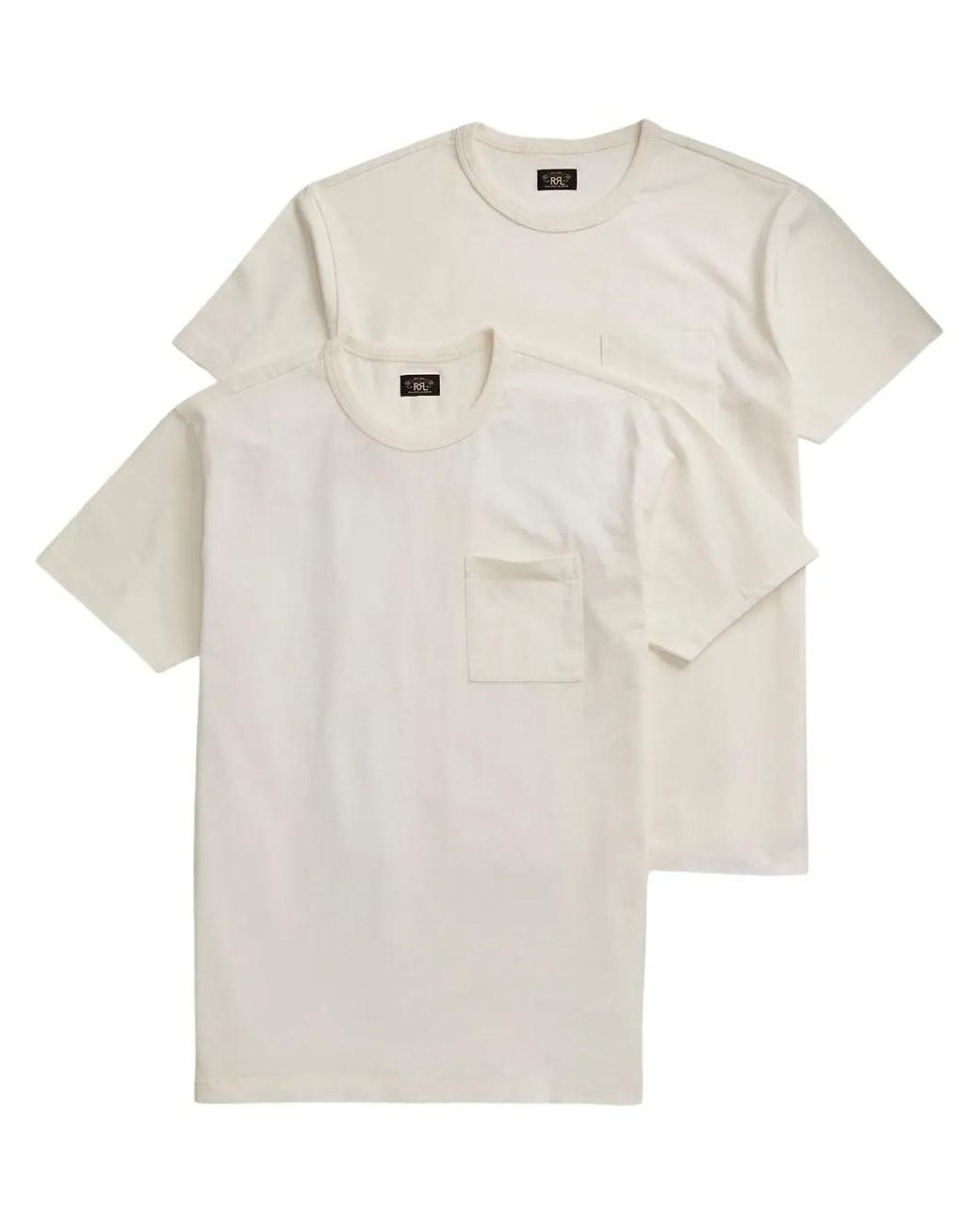RRL White Soft Jersey T-Shirt (Pack Of Two) for men
