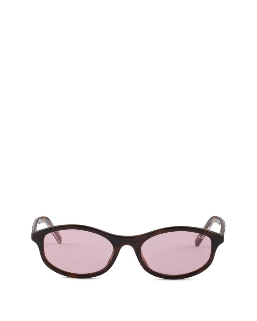 Prada Pink Sunglasses With The Iconic Metal Plaque