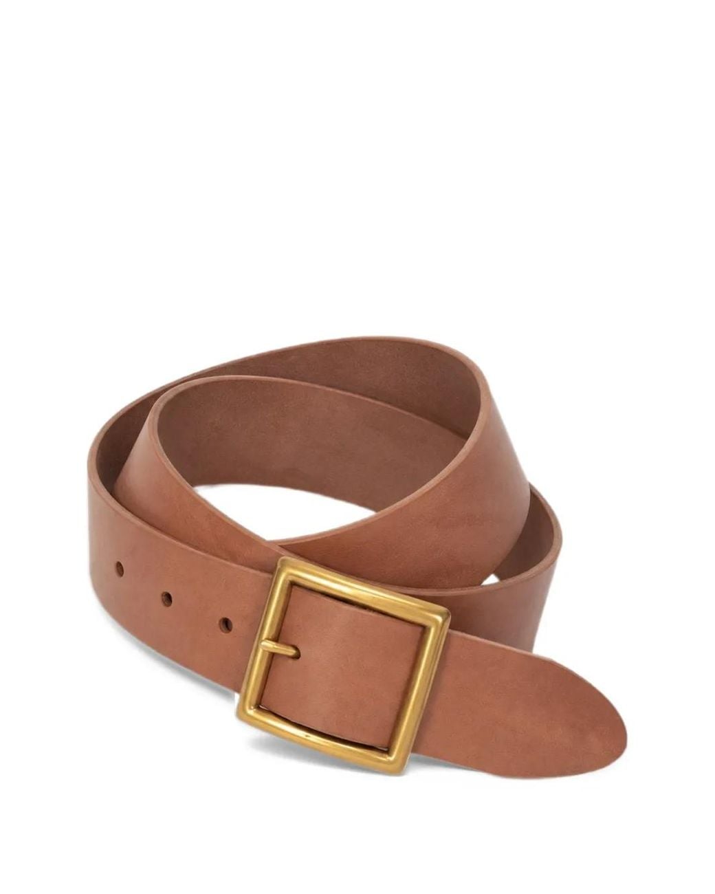Visvim Brown Buckle-Fastening Leather Belt for men