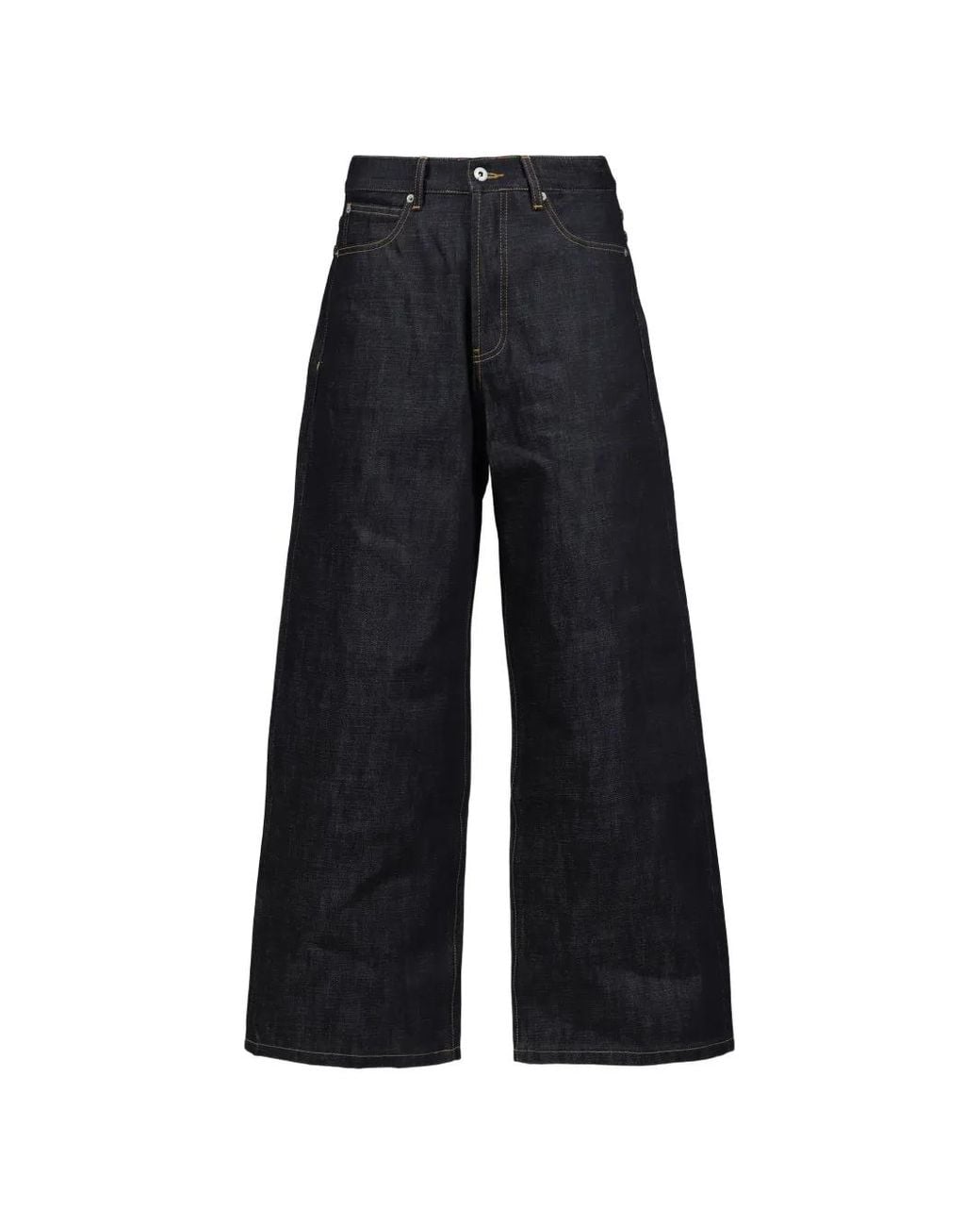 NO/FAITH STUDIOS Blue Loose-Fit Cotton Jeans for men