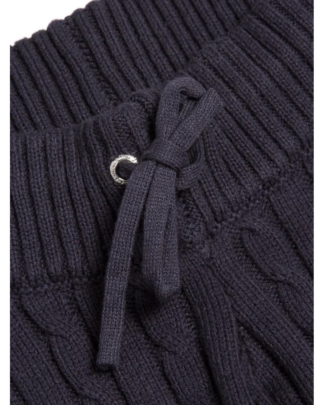 Juicy Couture Blue Cable-Knit Trousers