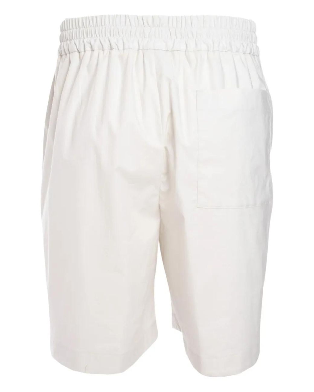 Lardini White Drawstring-Waist Shorts for men