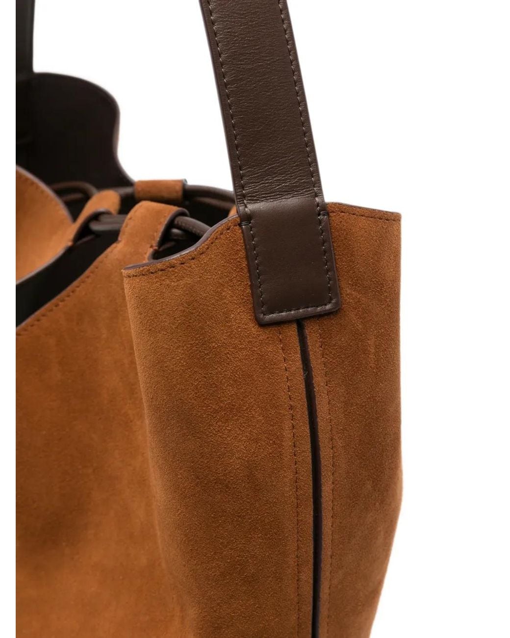 Hereu Brown Riba Suede Tote Bag
