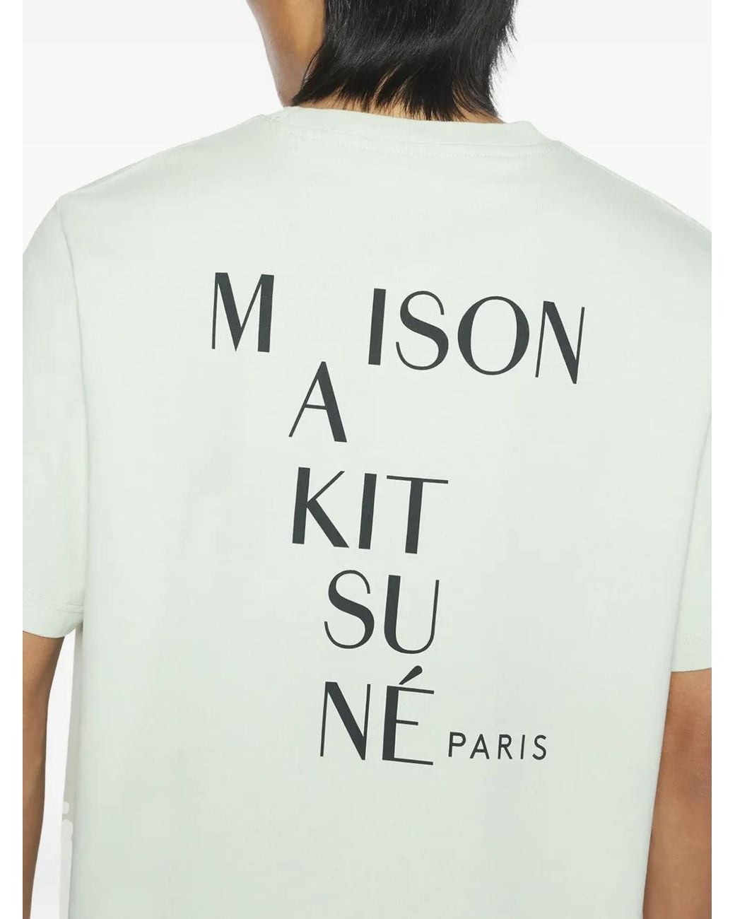 Maison Kitsuné Green Cotton T-Shirt for men