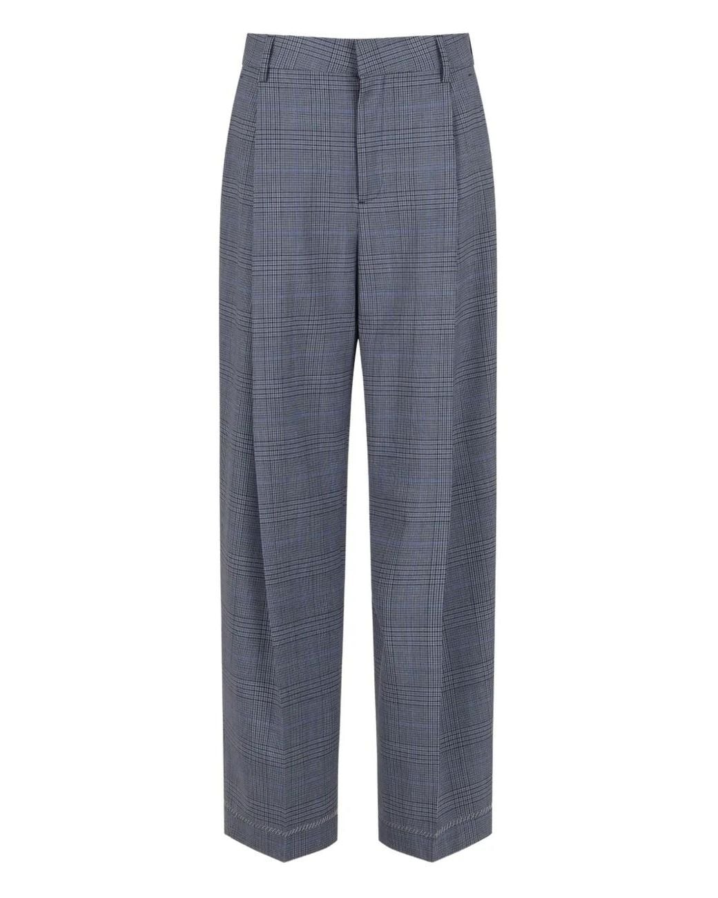 Pantaloni Con Motivo Principe Di Galles di Marni in Blue