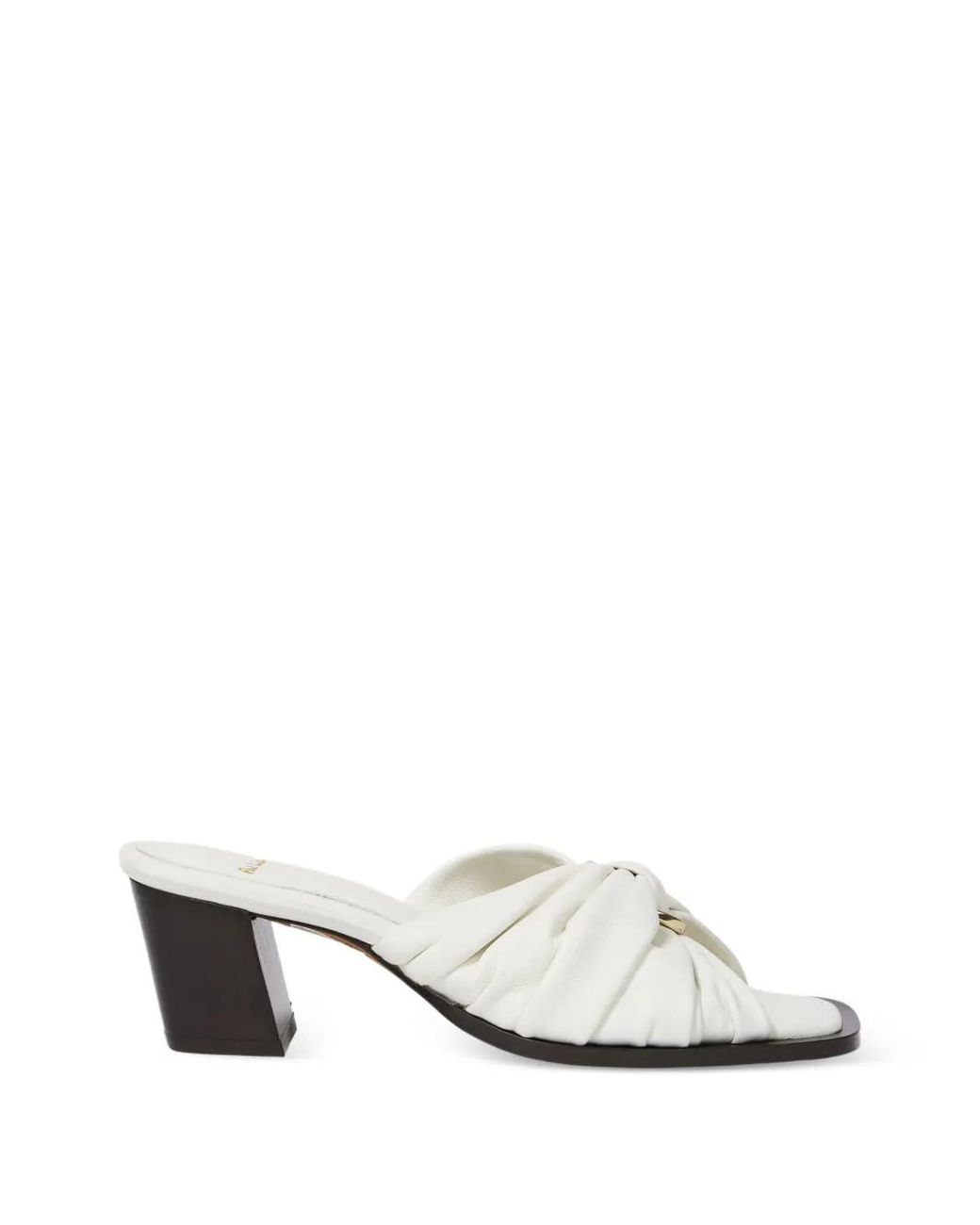 Paul Smith White Monivae Ruched Ring-Detail Sandals