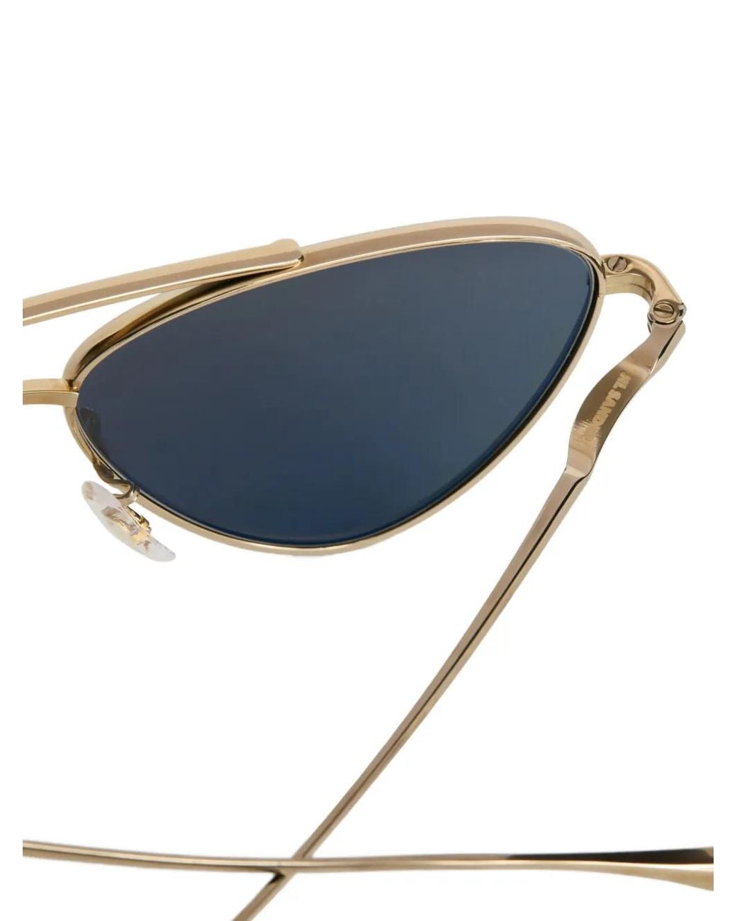 Jil Sander Blue Pilot-Frame Sunglasses