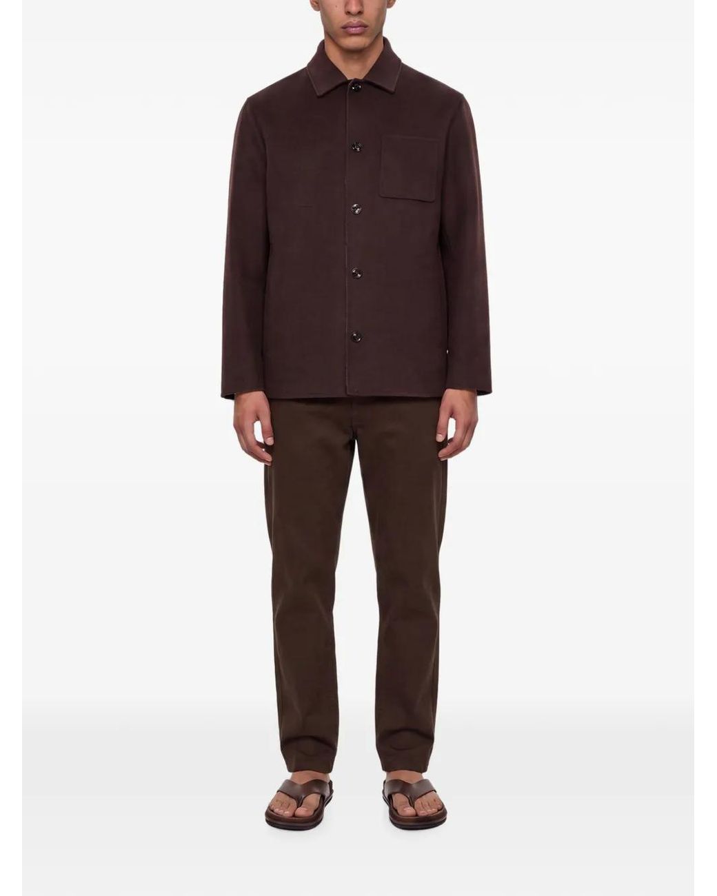 Kiton Red Veste Boutonnée À Poches Plaquées for men