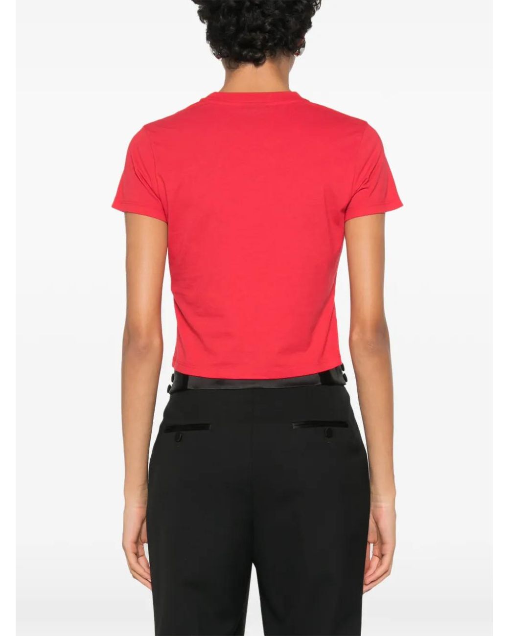 Gucci Pink Logo-Print Cropped T-Shirt