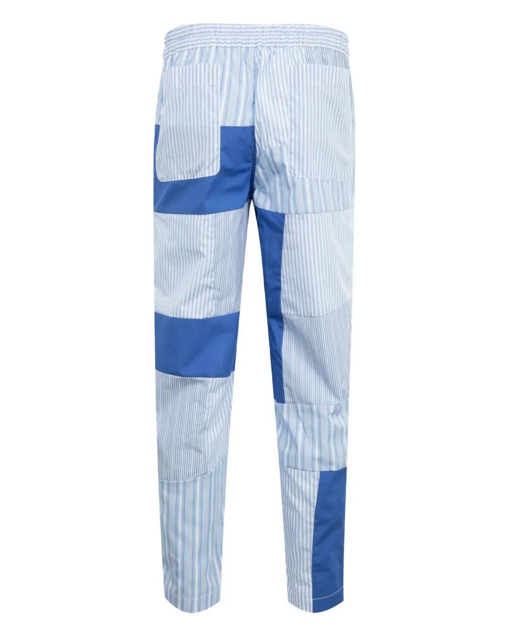 Comme des Garçons Blue Patchwork Trousers for men