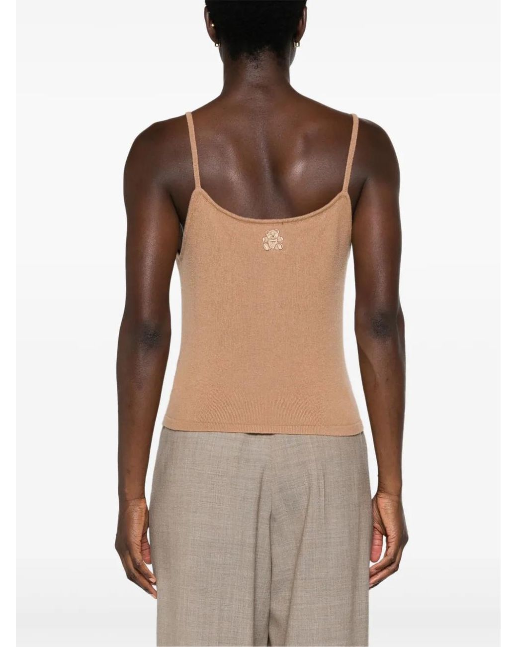 Teddy Cashmere Natural Rapallo Cashmere Tank Top
