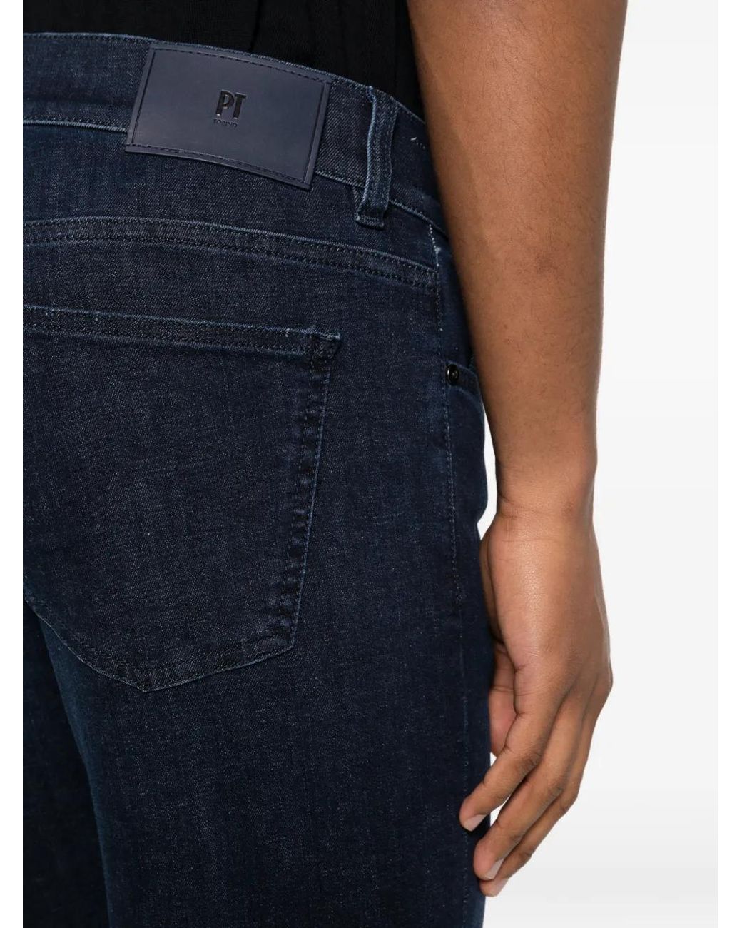 PT Torino Blue Mick Straight-Leg Jeans for men
