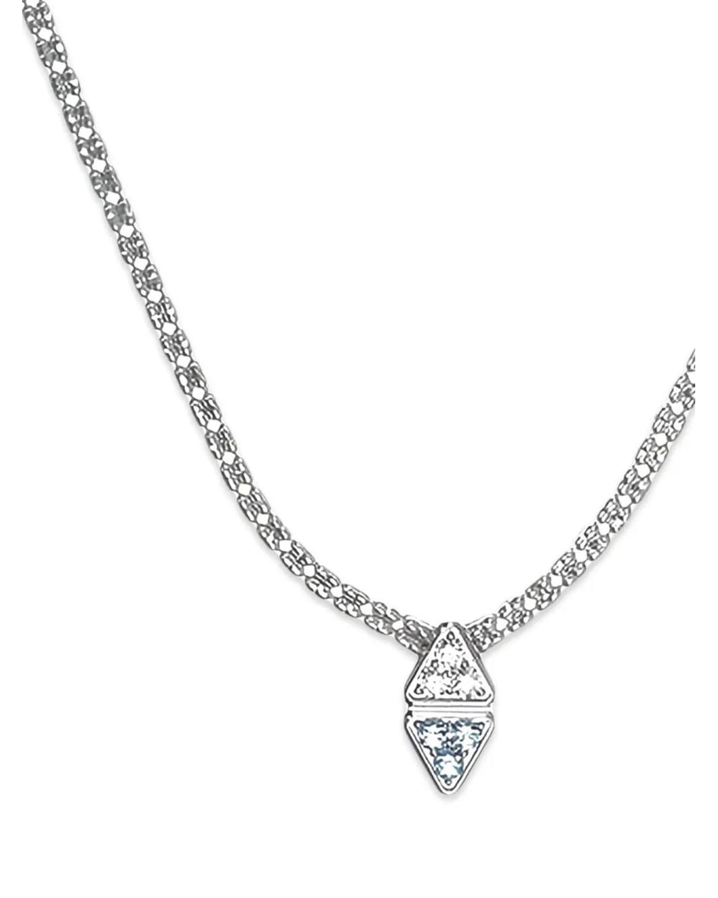 Desmo Metallic Infinity Triangle-Motif Necklace