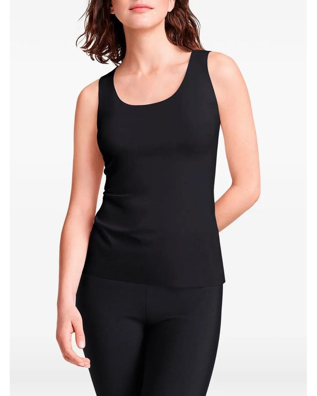 Wolford Black Jersey Round-Neck Top