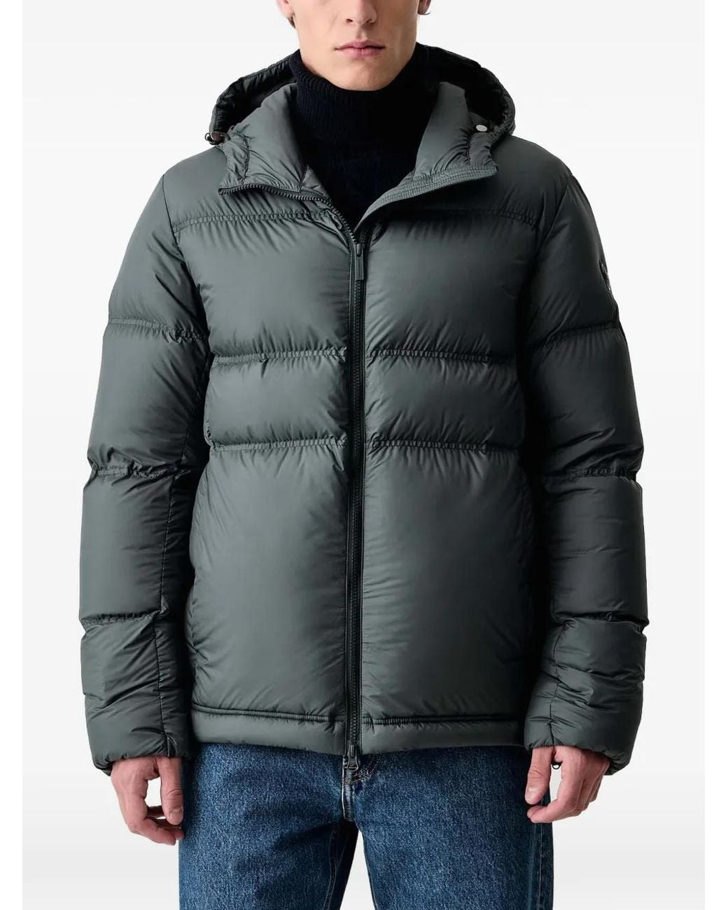 Colmar Hooded Padded Jacket in Black for Men | Lyst