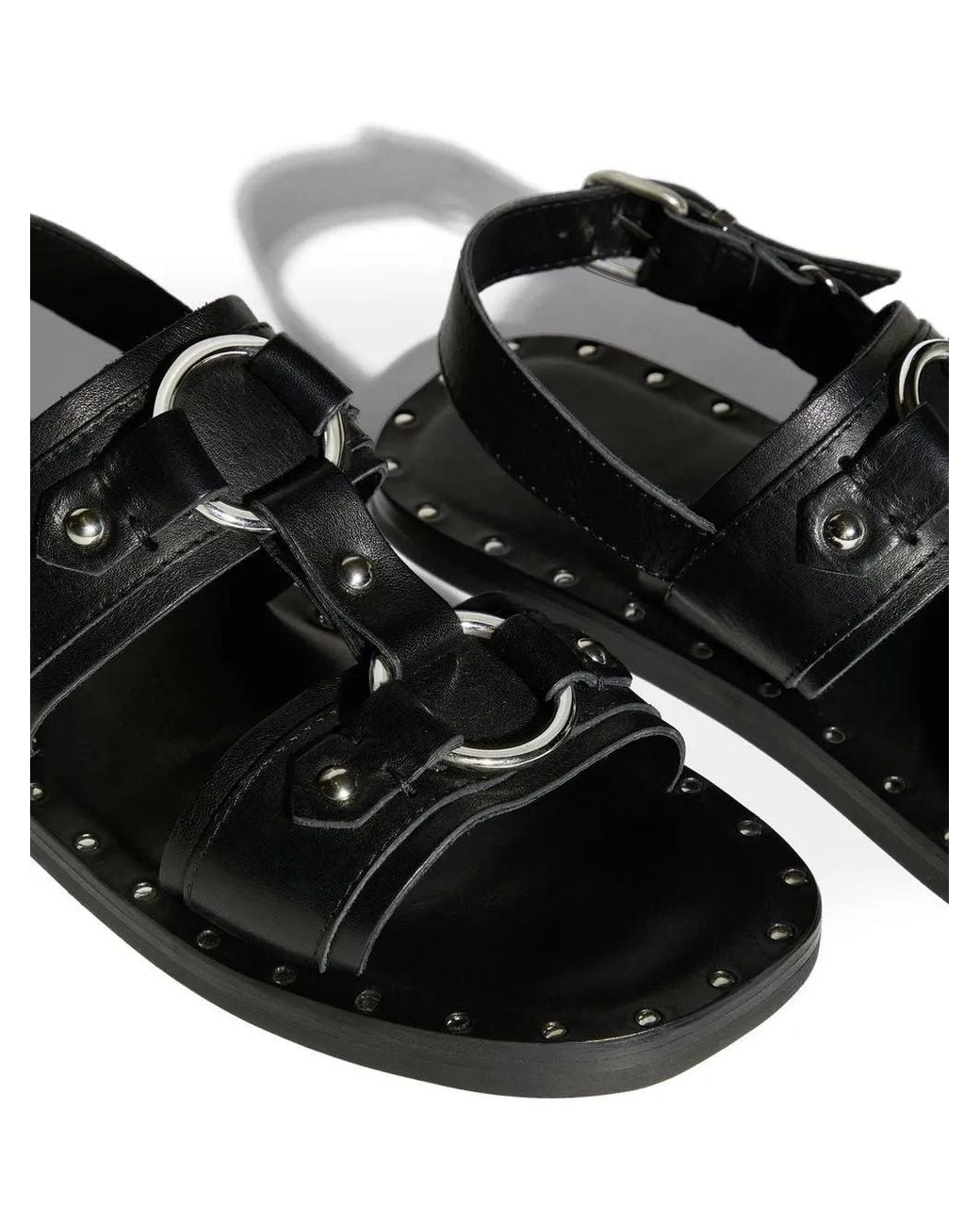Sandali Con Borchie di DSquared² in Black da Uomo