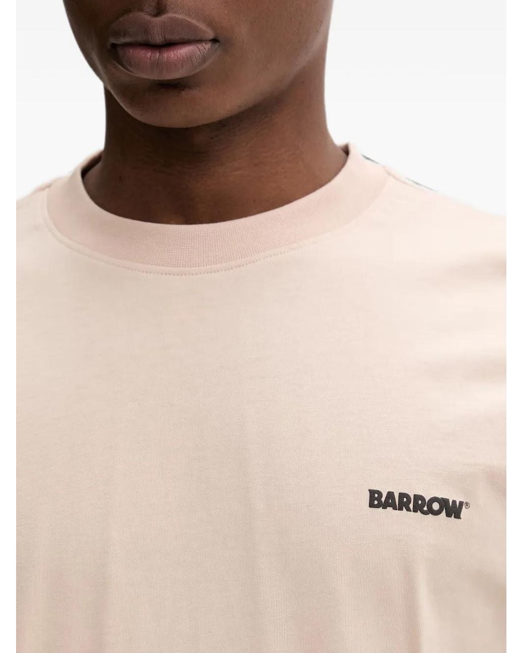 Barrow Natural Logo-Print T-Shirt