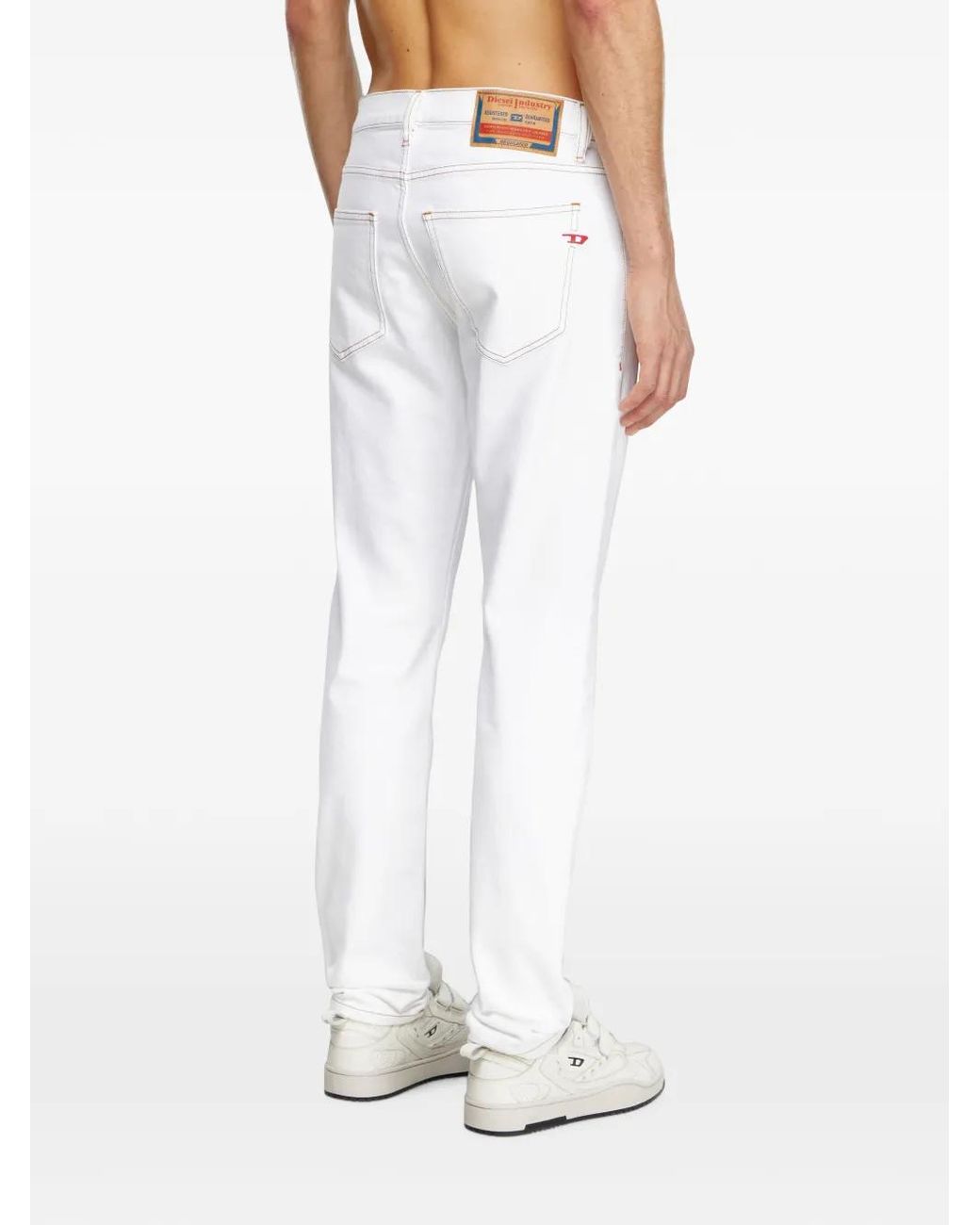 DIESEL White Slim Jeans Regular-Waist 2019 D-Strukt for men