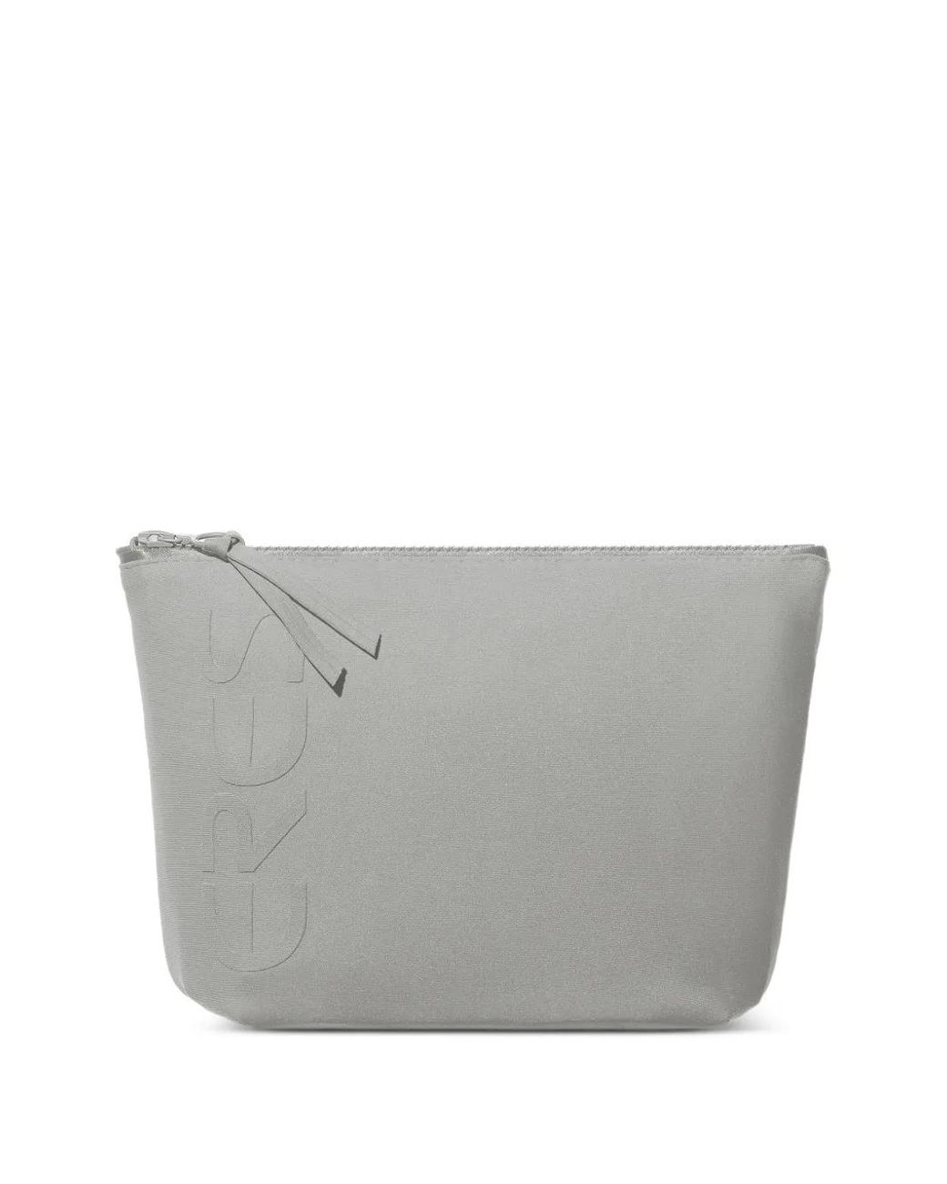 Eres Gray Logo-Embossed Zipped Pouch