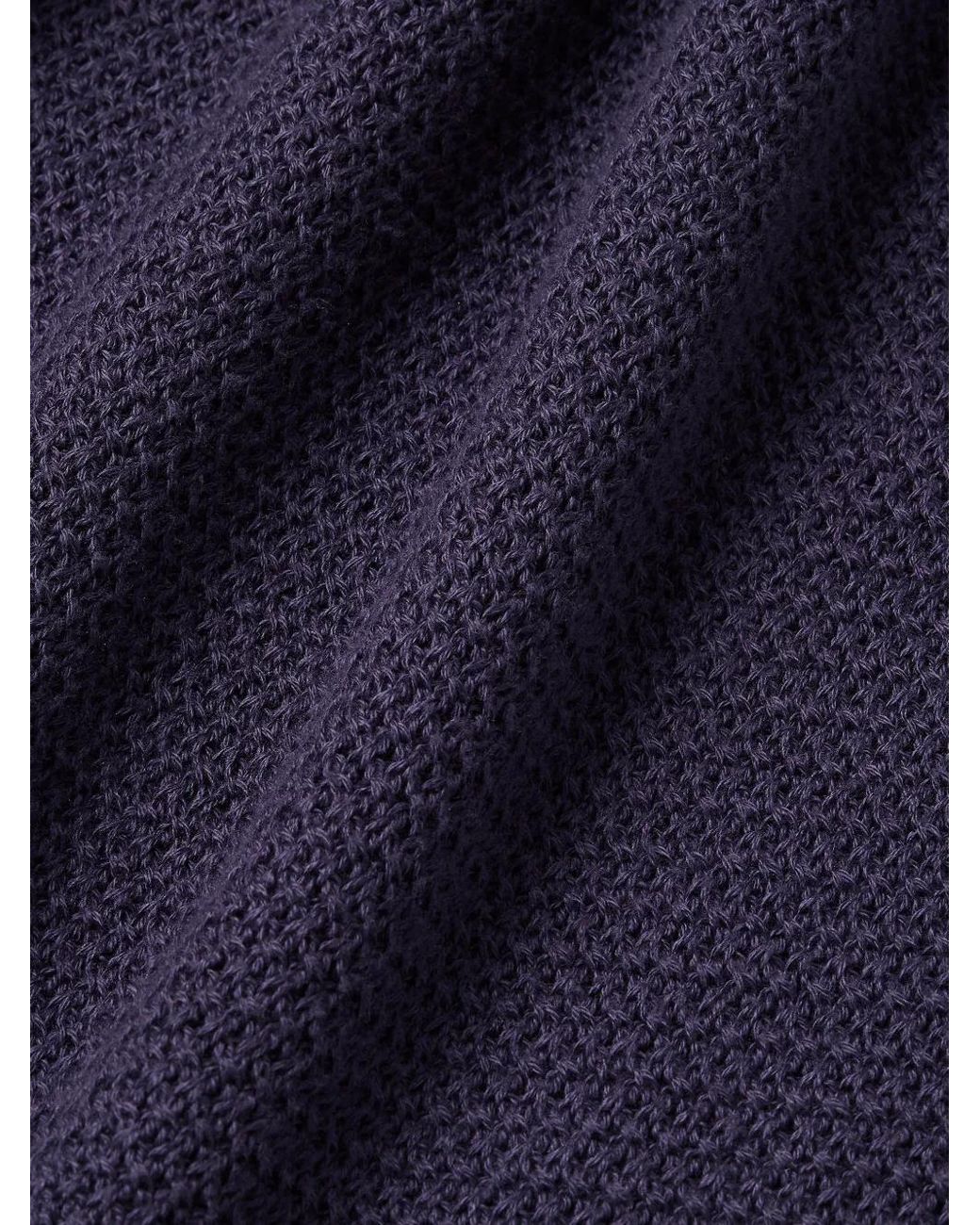 Zegna Blue Premium Cotton Polo Shirt for men