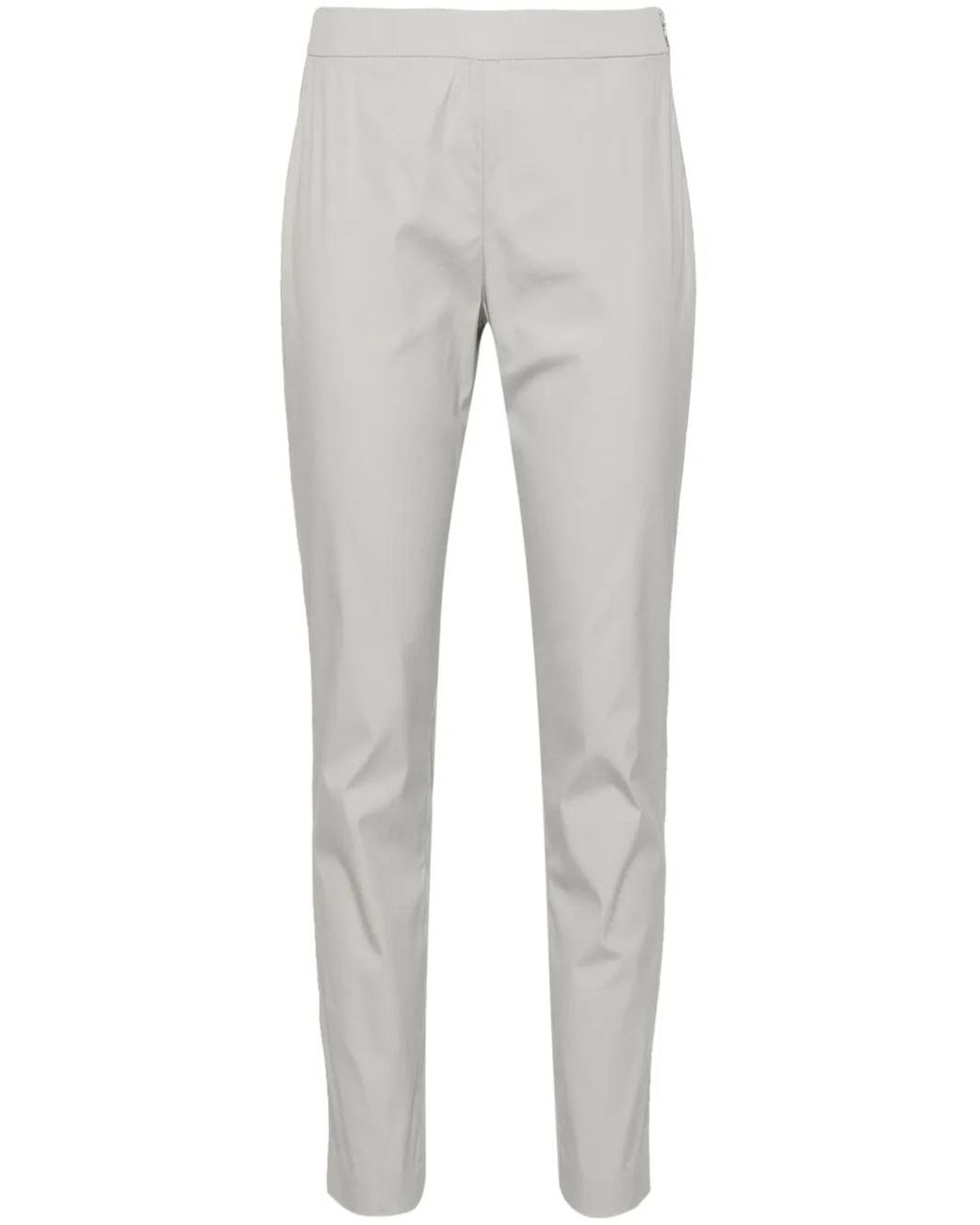 Fabiana Filippi Gray Tailored Trousers With Clean Waistband