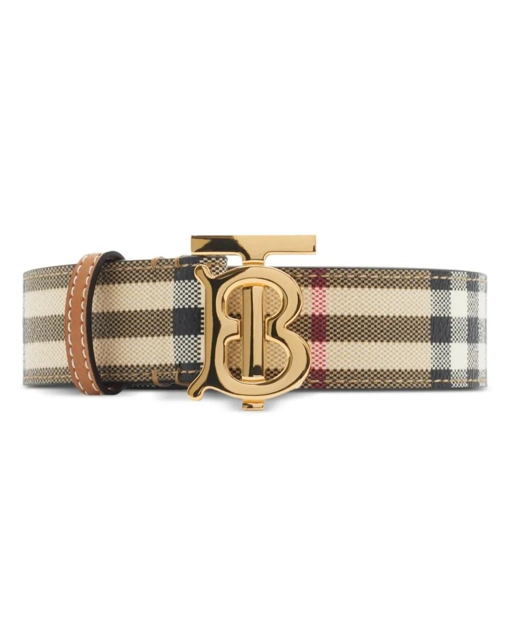 Cinturón Check Tb Burberry de color Multicolor