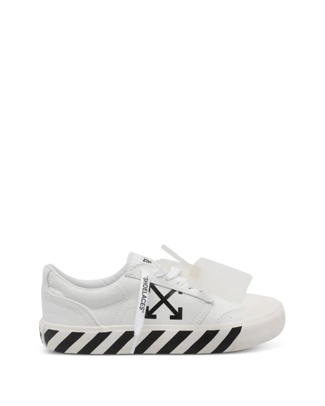 Off-White c/o Virgil Abloh White Arrows-Print Striped Sneakers