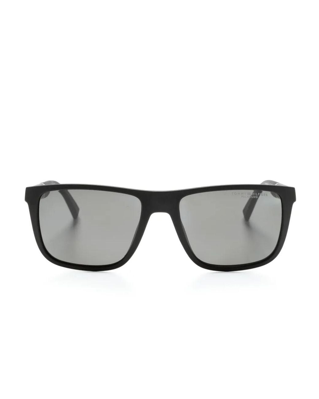 Tommy Hilfiger Gray Square-Frame Matte Sunglasses for men
