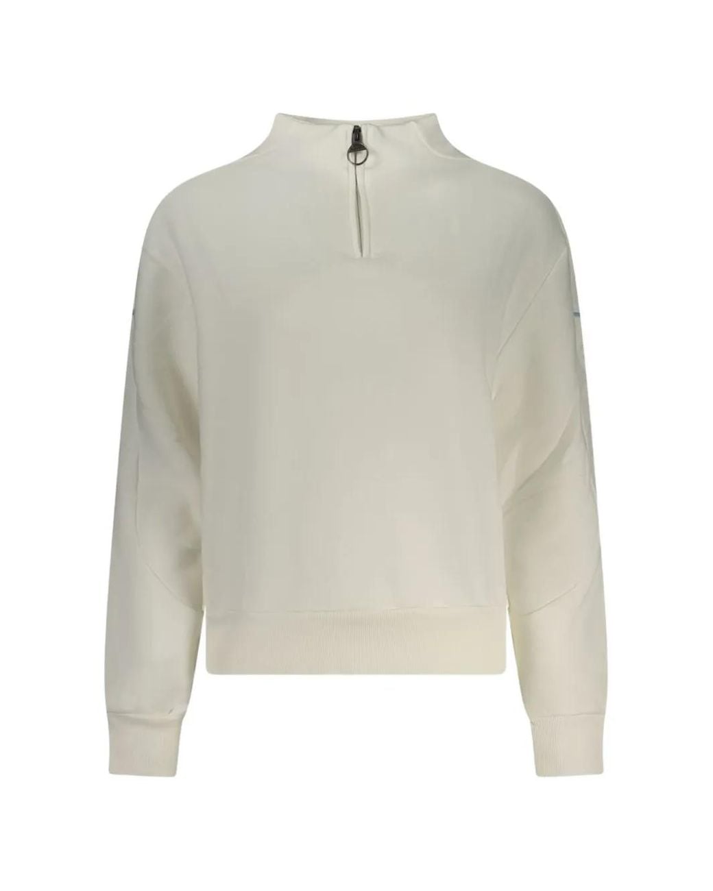 North Sails White Hoodie À Col Zippé