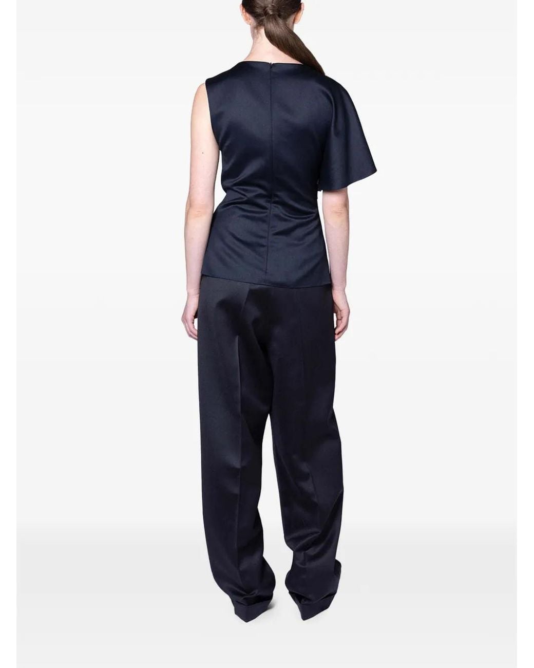 Roksanda Blue Pantalon Ines À Plis