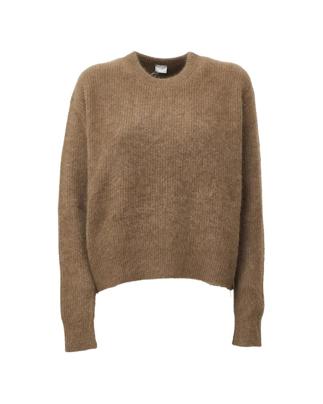 C.T.Plage Natural Round-Neck Long-Sleeve Sweater