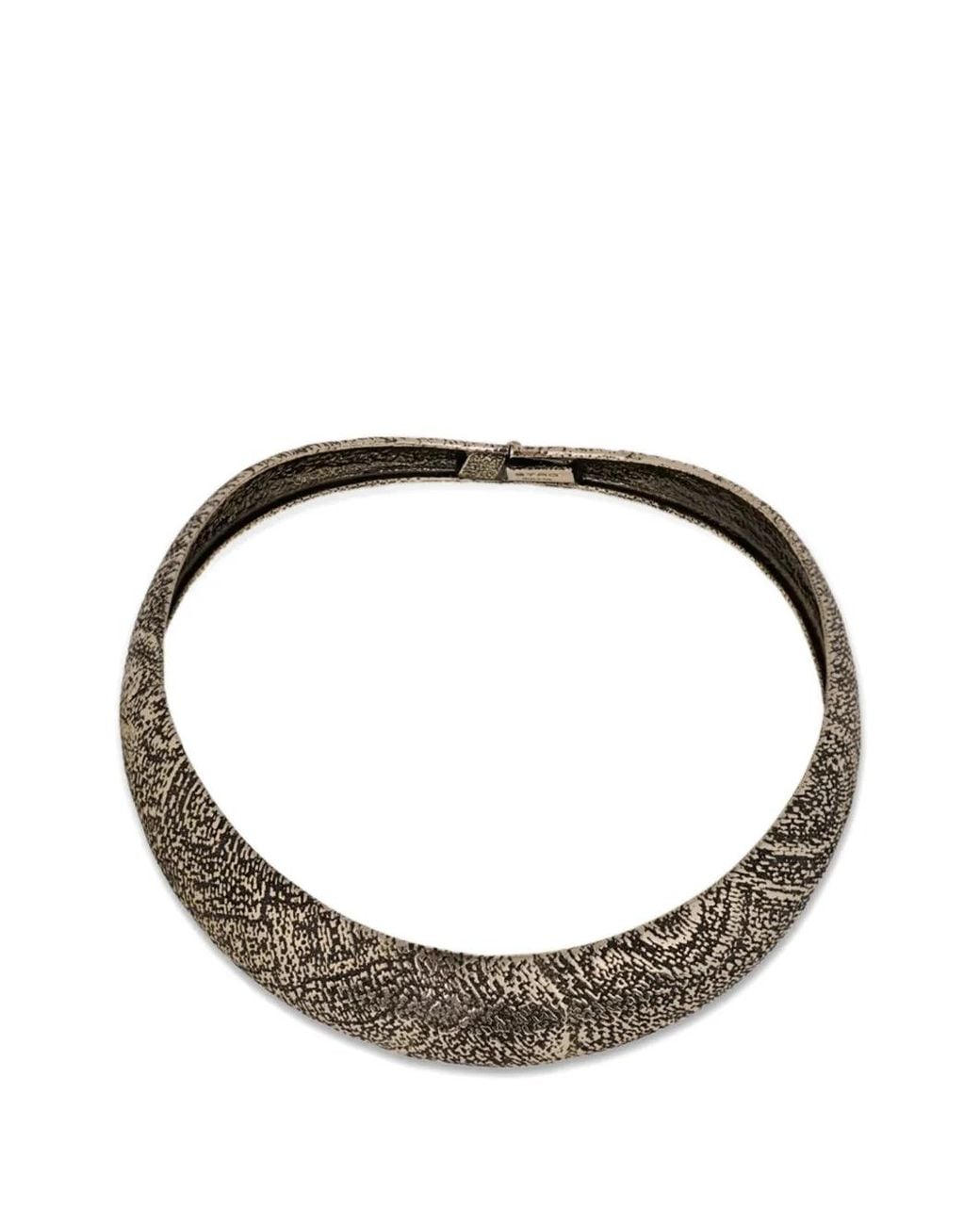 Etro Metallic Arnica Motif Choker Necklace