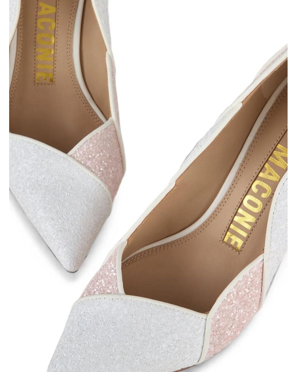 Kat Maconie White Escarpins Divina Festonnés À Effet Pailleté